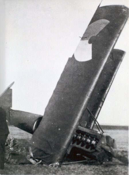 MLD Fokker D.VII 'D-29' after it's fatal crash in July 1935. (Photo: NIMH Beeldbank)